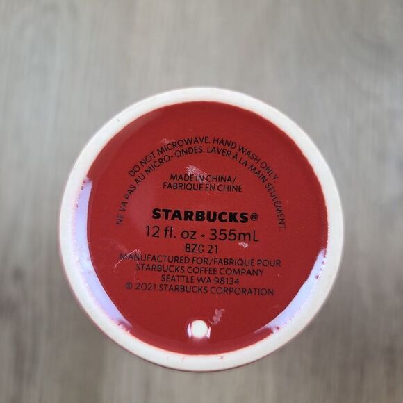 Starbucks Holiday 2021 Ceramic Tumbler Cup 12oz - Picture 3 of 5